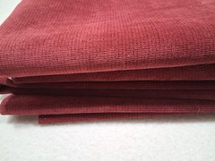 Brick Red Velveteen Fabric Remnants 2 Pieces 59″x37″ Directional Nap 2 yards