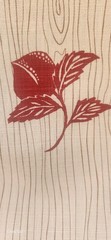 6 Yards Katie Ridde Textiles Cherry Blossom Fabric In Cardinal On White
