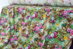 55” Wide Digitally Viscose Fabric Soft Dress Gown Robe Material Rayon Vintage