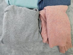 100% Cashmere Sweaters Lot of 4 Flawed Bundle Crafters Cutters Fabric DIY