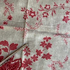 Pottery Barn Fabric 5yds X 54”Toile Linen Cotton Martine French Country Bedding
