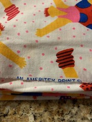 1.5 Yards Vintage Work Out Exercise Fabric Quilting Cotton 36” X 60” Dance