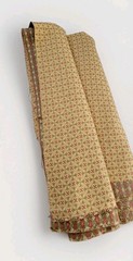 VTG Jacquard High End Upholstery Custom Drapery Woven Diamond Gold Fabric
