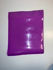 Glossy thick purple vinyl sheet – non-adhesive – craft, DIY 50x40cm