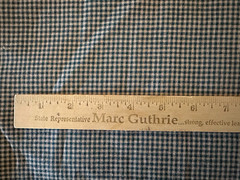100% cotton homespun mini check gingham plaid timber green & tan quilt BHY 45″W