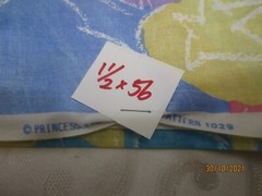 Xwide Vintage Cotton Princess Fabrics #1028 Chalkboard Animal Drawings 1.5 yds
