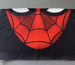 Avengers Spider Man Inspired Mouth Panel 100% Cotton Woven Adult Size 9.25×6”