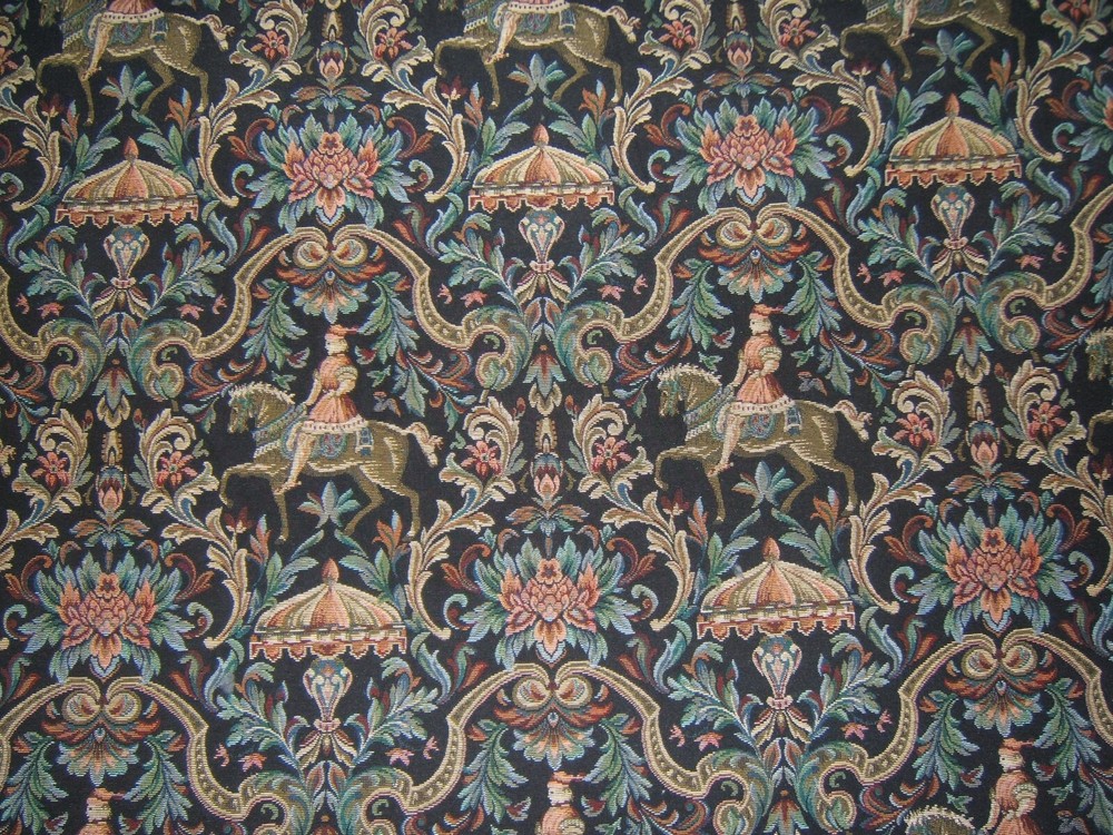 Lee Jofa, Prince of Camelot, Medieval HorsemanTapestry, BTY, Color Multi
