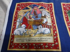 FABRIC TRADITIONS The Christmas Lamb Susan Winget Book Panel 46 x 36 inches