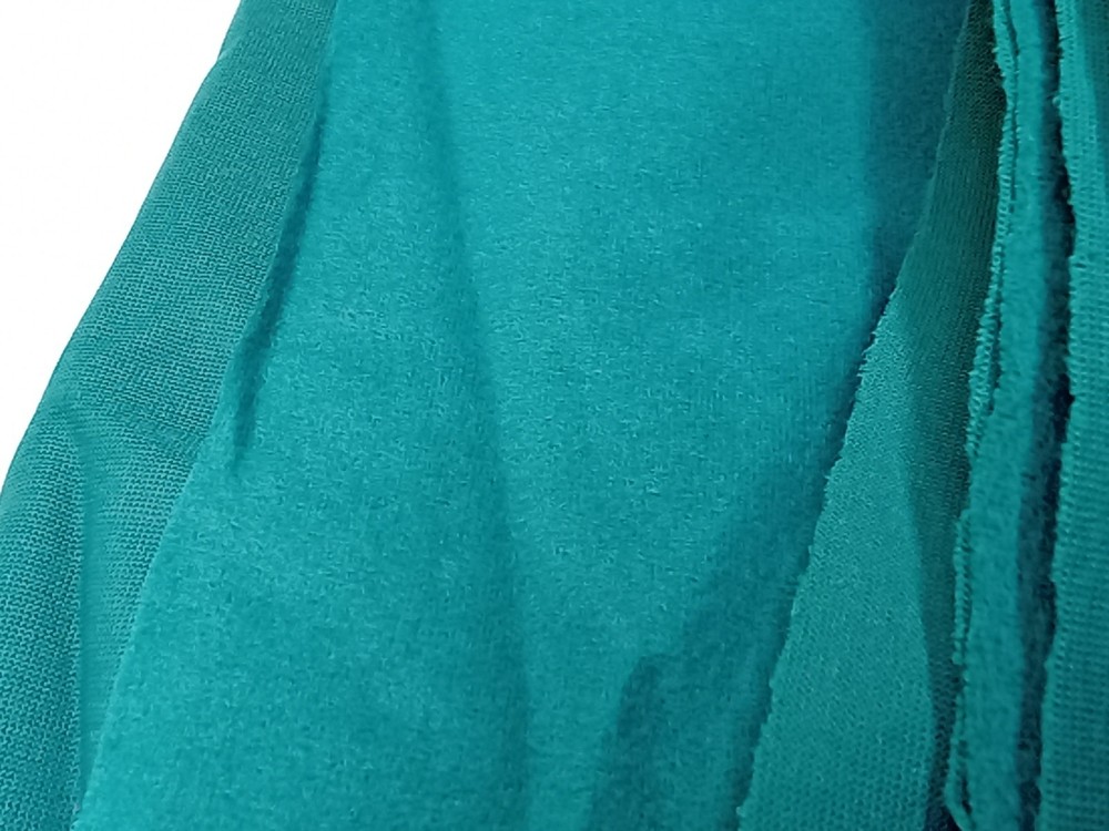 Fabric Yardage Microfiber Fuzzy Synthetic Material Teal-Green 2-yard (60″ × 75″)