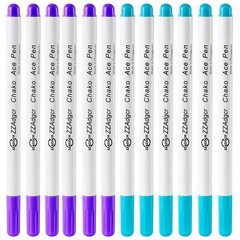 sunioine 12 Pcs Disappearing Ink Pen Water 1 Count (Pack of 12), Blue, Purple