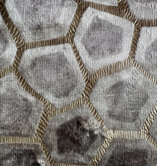 Groundworks Hexagon Velvet Designer Fabric Remnant 24″x24″