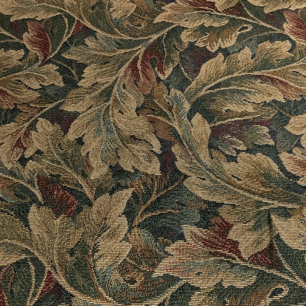 Burch Innsbruck Moss Green Leaf Design Upholstery Fabric