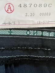 NEW MADE IN ITALY VALENTINO 3.3 M/3.6 YRD Wool Suiting Fabric Charcoal Rust