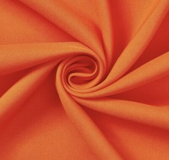 ORANGE poplin fabric 60” Width Sold By The Yard