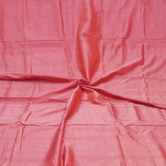 Vintage Pink 100% Pure Silk Handloom Sari Remnant 5YD Craft Fabric Silk Scrap