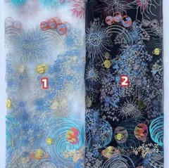 Exquisite Stars universe embroidery lace fabric Star floral Tulle fabric