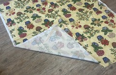 WESTERN TEXTILE Fabric Screen Print Yellow With Large Floral 1.5 YD