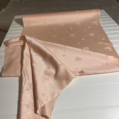 SILK light Peach, FABRIC 1 Yard x 22 Inches Wide or 36 Inches x 22 Wide By Yard