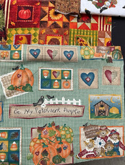Thanksgiving Fall Autumn Fabric Scraps Quilting Slow Junk Journals Vintage – 30