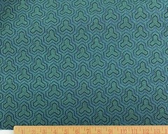 DESIGNTEX GEOMETRIC UPHOLSTERY FABRIC 3379-901 TESSELLATE TROPIC BLUE 6.75 YDS
