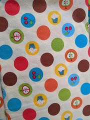 Lot of Fabric, gardening, buttons, food, vibrant multicolor, 1lb 10oz
