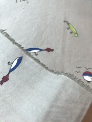 Tan Fishing Lure Fabric Cork Twill Weight Cotton 2 Yds X 60” Wide F20