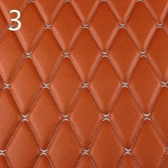 100x158cm Faux Leather Quilted PVC Fabric Car Interior Upholstery Mat