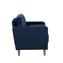 Lorelei Mid-Century Modern Sofa, Navy Blue Fabric, Mid century modern design