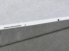 MAGNOLIA HOME MADRID BLACK SMALL CHECK MULTIUSE COTTON FABRIC BY YARD 54″W