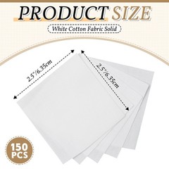 Peryiter 150 Pcs 2.5 x 2.5 Inches Cotton Fabric Squares Precut Quilting Fabri…