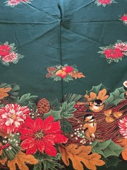 HTF VIP Cranston Woodland Fabric Tree Skirt 56inch Round Gingerbread Men