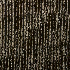 DI LEWIS CHEN BLACK BEIGE FLORAL VINE GEOMETRIC MULTIPURPOSE FABRIC BY YARD 54″W