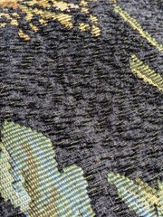 Lush Multicolored Floral Tapestry Fabric 96″ by 55″ chanille soft thick