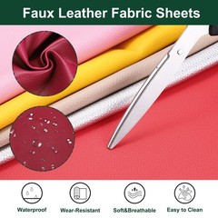 54×36″ PU Faux Leather, Red