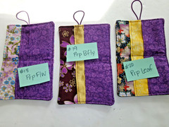 Tea Wallet, Tea Bag Wallet, Small Item Wallet or Holder, 4 Pocket, Handmade