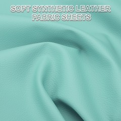 63×39.4in Faux Leather Sheets, Car Replacement Upholstery Soft PU Fabric, Green