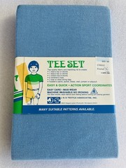Vtg 70s Tee Set Fabric Wholesale Lot 7pc Deadstock Knit Ribbing NOS Stripe Solid