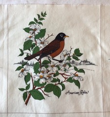 8 Panel AMERICAN SONGBIRD VIP CRANSTON Cotton FABRIC Panels 44″ x 24.5″