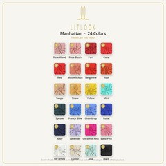 Manhattan Fabric by the Yard — 4-Way Stretch, 62″ Wide, 24 Colors