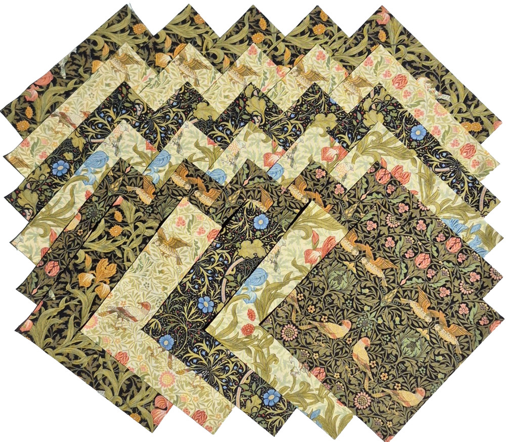 MORRIS MUSE – Best of Morris from MODA – (30) 6.5″ fabric squares