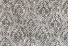 Grey & Cream Paisley Damask Fabric By The Yard, Jacquard Weave Fabric Upholstery