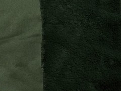 Luxury Short Plush Super Soft Faux Fur Fabric Material BOTTLE GREEN