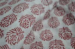 NO TARRIF CHARGES 100%✅ZK_135 Hand Block Floral Print 100%Cotton 3 Yard Fabric*