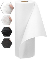 FIVEIZERO Medium Weight Iron-On Non-Woven Fusible Weight, White