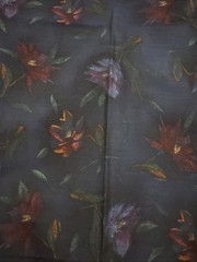 2 .5 Yds Cotton Fabric Floral On Navy One World 2000 Maywood Studio 44” Wide