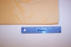 3.75 Yards~ADO Decor Crepe FABRIC-Seamless 118″wide-Yellow Gold-Polyester w/ Hem