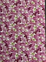 FLOWERS FLOWER POWER PINKS FLEECE FABRIC BTY