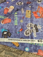 Vintage Cinema style Fabric Cotton Hobby Lobby 1 yard