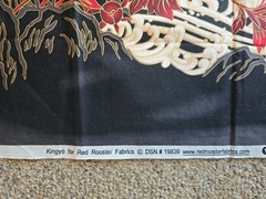 Vintage Cotton Quilt Fabric Red Rooster Fabrics Lot